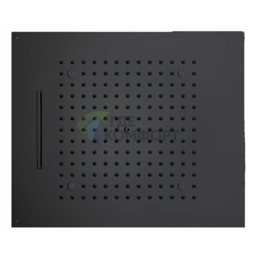Верхний душ BOSSINI DREAM/2 с LED-подсветкой, 2 режима, черный матовый (H38915.073) - фото 1