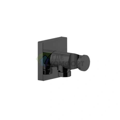 Держатель для душевой лейки GESSI Rilievo с выводом воды 1/2, Nero XL (59161#299) - фото 1