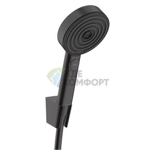 Душевой набор HANSGROHE PULSIFY с держателем 105, 3jet Relaxation, матовый черный (24303670) - фото 1