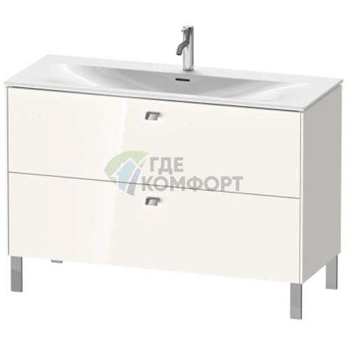 Тумба напольная Duravit Brioso 234412 под раковину, 2 ящика, 685×1220×479 мм, белый глянец (BR451402222) - фото 1