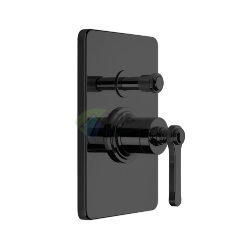 Смеситель GESSI VENTI20 встраиваемый однорычажный с переключателем, черный матовый (65079#299) - фото 1