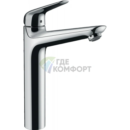 Смеситель для раковины Hansgrohe Novus без донного клапана, хром (71124000) - фото 1