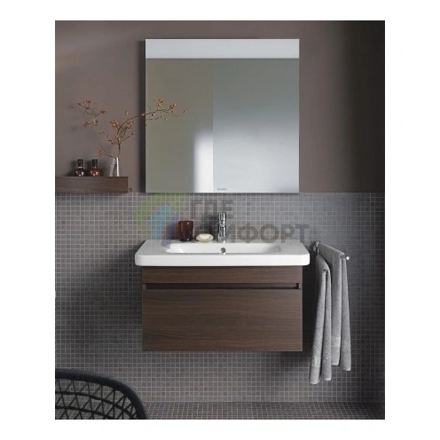 Раковина Duravit DuraStyle без перелива с отверстием под смеситель 650×480 мм белая (2320650041) - фото 2