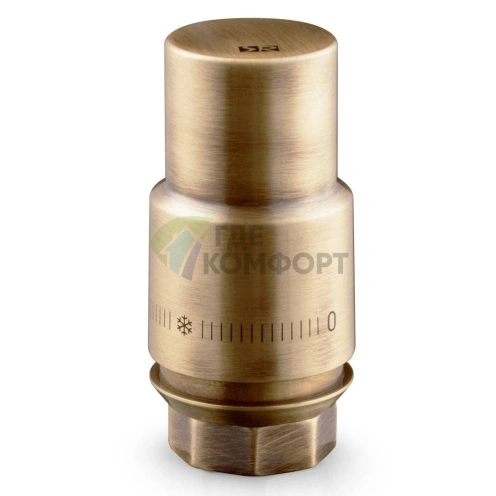 Термоголовка жидкостная Royal Thermo Design PRO М30х1,5 бронза, RTO 07.0013, НС-1446824 - фото 1