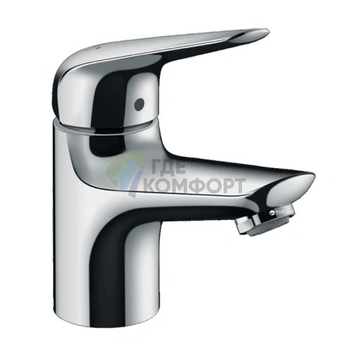 Смеситель для раковины Hansgrohe Novus 70, донный клапан, хром (71020000) - фото 1