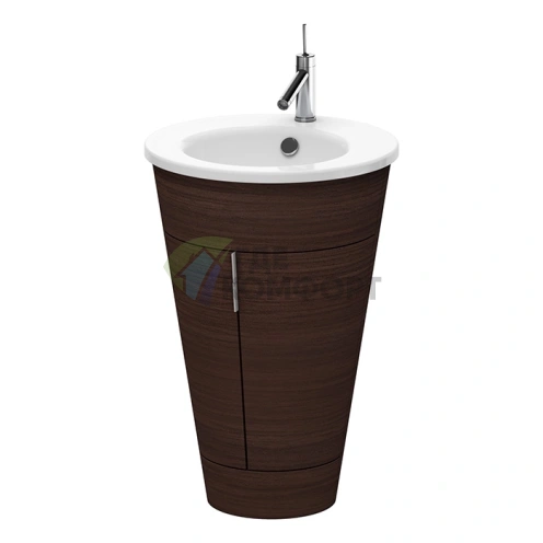 Напольная тумба Duravit Starck 1 для раковины 600×560×825 мм, 2 дверцы, цвет дуб (S1952000505) - фото 1