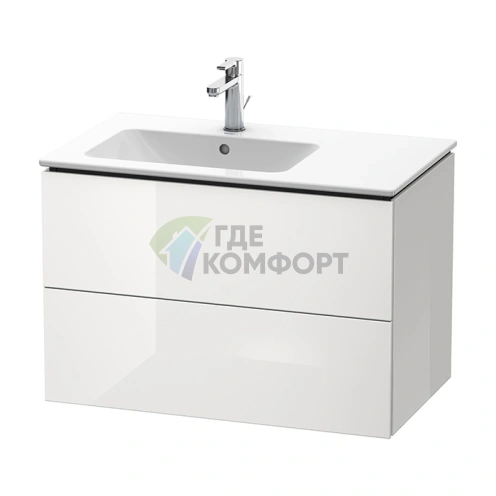 Подвесная тумба DURAVIT L-CUBE левая, 550x820x481 мм, белая глянцевая (LC629102222) - фото 1