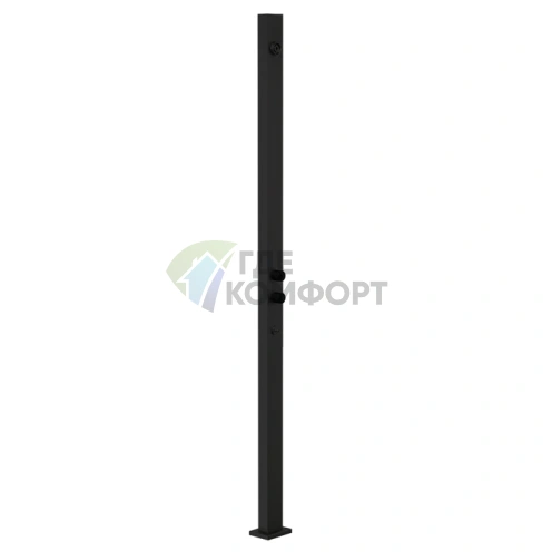 GESSI OUTDOOR Напольная душевая стойка для улицы на 2 выхода Black XL (63207#299) - фото 1