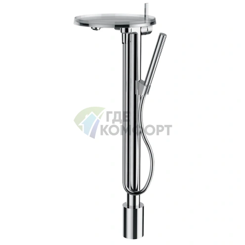 Смеситель для ванны Laufen Kartell напольный с ручным душем, хром (3.2133.1.004.121.1) - фото 1