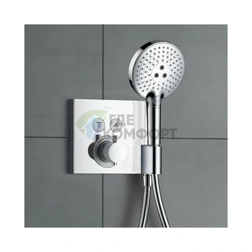 Термостат Hansgrohe ShowerSelect 15763000: точная температура для комфорта и безопасности в душе - фото 5