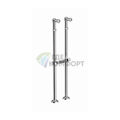 Комплект из 2 ножек Gattoni Accessori для напольного монтажа смесителя (хром) (1545/00С0cr) - фото 1