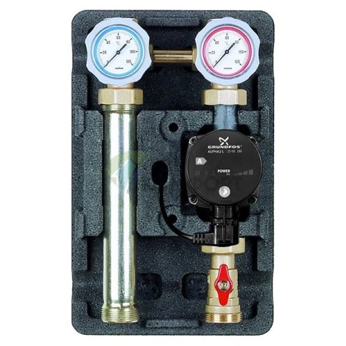 Насосная группа Meibes UK 1 с насосом Grundfos Alpha2 L 25-60 ME 66811.10 RU - фото 1