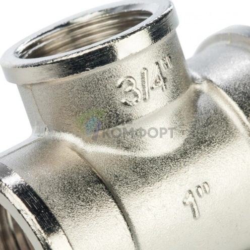 Stout Тройник ВВ переходной никелированный 1X3/4X1 - фото 10
