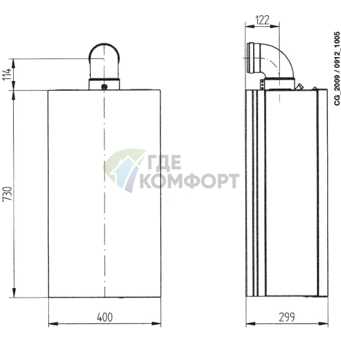 Газовый двухконтурный настенный котел Baxi ECO-4S 18 F - фото 4