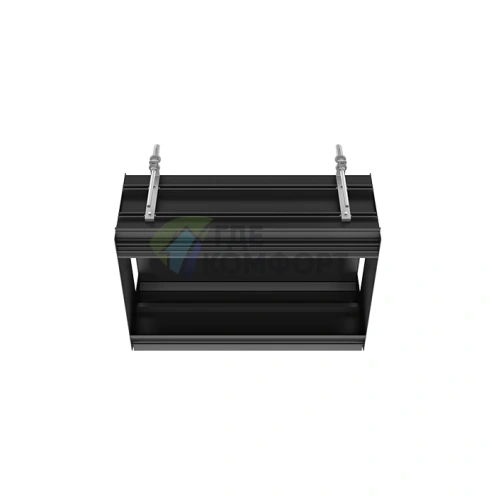 Линейный профиль GESSI BINARIO 670 мм для раковины без подготовки под модули, цвет Black XL (61015#299) - фото 1