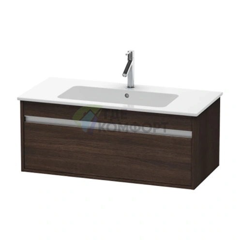Тумба Duravit Ketho с 1 ящиком под раковину ME by Starck, 410x1000x475 мм, цвет тёмный каштан (KT642005353) - фото 1