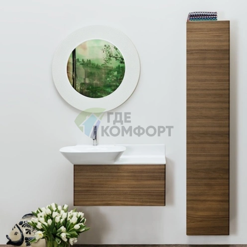 Подвесной шкаф Laufen INO, 36x30.5x180 см, темный орех, левые петли (4.2545.1.030.171.1) - фото 1