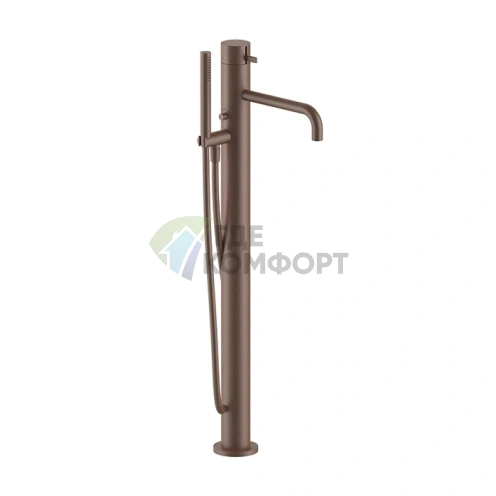 Fantini AF/21 Напольный смеситель для ванны с ручным душем, Matt Copper PVD (27 P9 A580B) - фото 1