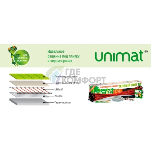 Теплый пол Caleo Unimat Rail-0200 - фото 2