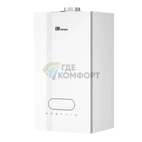 Настенный газовый котел E8 tempo GMB24W (белая стеклянная панель) - фото 2