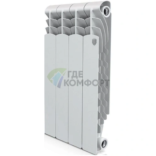 Радиатор биметаллический Royal Thermo Revolution Bimetall 500 4 секции - фото 1