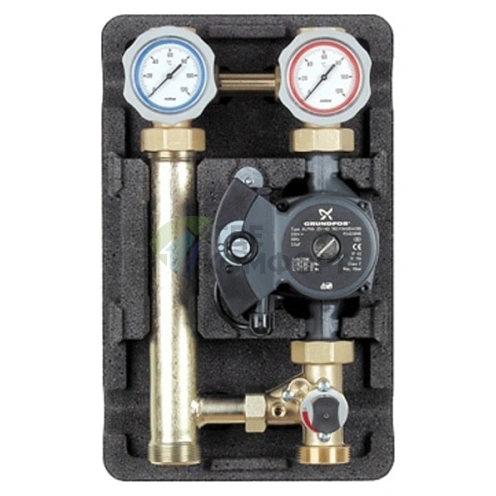 Насосная группа Meibes MK 1 1/4 с насосом Grundfos UPS 32-60 со смесителем ME 66832.40 L RU - фото 1