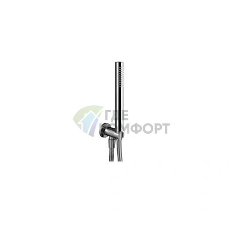 Душевой набор Fantini Milano с лейкой FIT, держателем и шлангом 150 см (хром) (86 02 8093) - фото 1