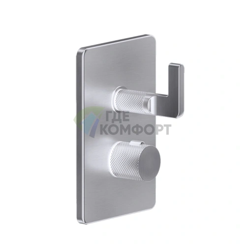 Термостатический смеситель GESSI INCISO на 3 выхода (внешний монтаж) Finox Brushed Nickel (58136#149) - фото 1
