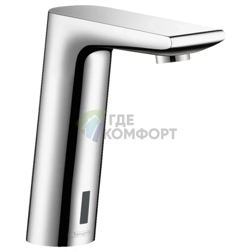 Электронный смеситель для раковины Hansgrohe Metris S — хром, питание от сети (31103000) - фото 1