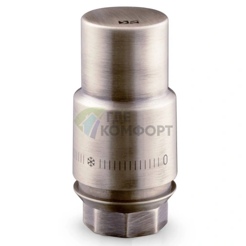 Термоголовка жидкостная Royal Thermo Design PRO М30х1,5 матовый никель, RTO 07.0015, НС-1446827 - фото 1