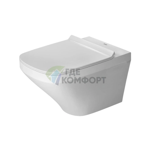 Подвесной унитаз DURAVIT DURASTYLE Rimless с сиденьем с системой мягкого закрывания (255109+006379) ) - фото 1