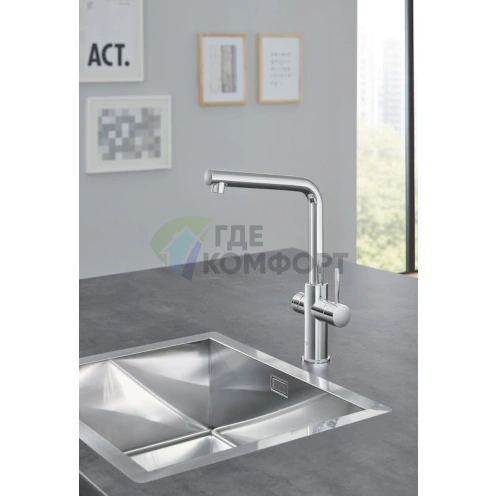 Смеситель Grohe Red II Duo для кухни с системой мгновенного нагрева воды - фото 3