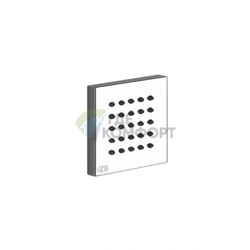 Боковая форсунка Gessi Rettangolo квадратная хром (32973#031) - фото 1