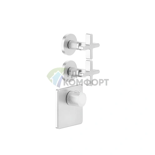Термостатический смеситель GESSI INCISO для двух источников воды (хром) (58344#031) - фото 1