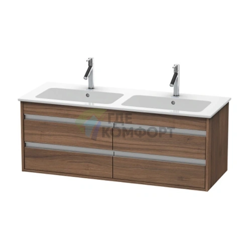База под раковину Duravit Ketho с 4 выдвижными ящиками, 480x1270x475 мм, цвет натуральный орех (KT643307979) - фото 1
