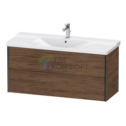 Раковина Duravit P3 Comforts для мебели с переливом 1250x500 мм белого цвета (2332120000) - фото 3