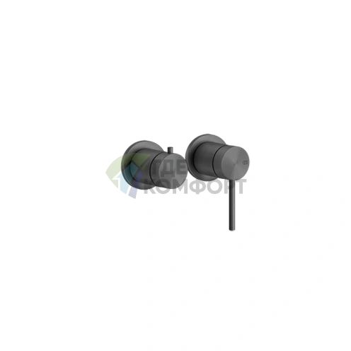 Встраиваемый смеситель GESSI 316 для двух источников в цвете Black Metal Brushed PVD (54077#707) - фото 1