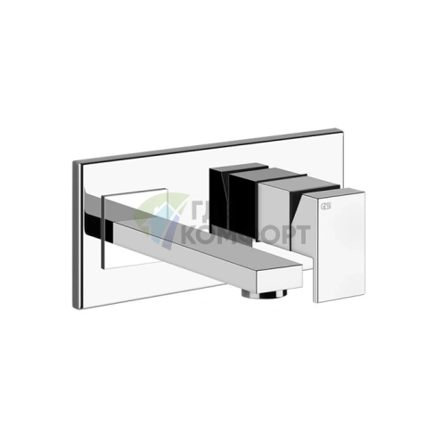 Смеситель Gessi Rettangolo встраиваемый однорычажный, хром (44840#031) - фото 1