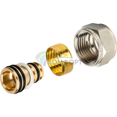 Фитинг STOUT компрессионный для труб металлопластиковых PEX-AL-PEX 16x2-0x1/2 - фото 9