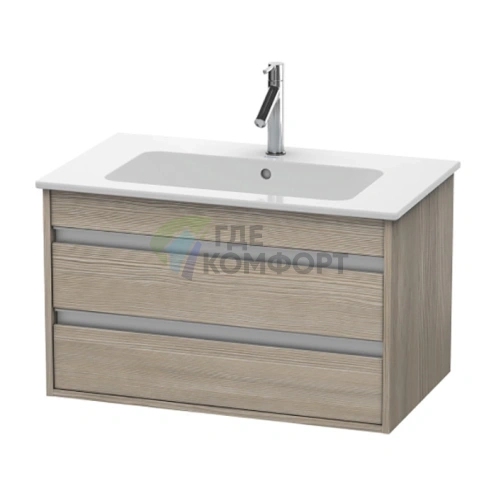 База под раковину Duravit Ketho для ME by Starck, 2 выдвижных ящика, 480x800x475 мм, цвет Сосна серебристая (KT642903131) - фото 1