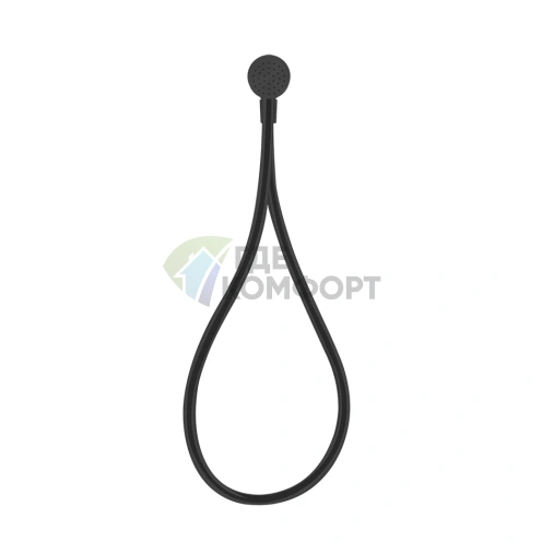 Магнитный душевой комплект Gessi Hi-Fi Black XL с лейкой и держателем (63099#299) - фото 1