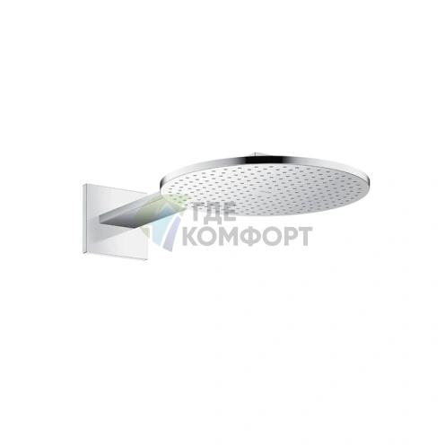 Верхний душ AX ShowerSolution 300 мм с держателем 450 мм, хром (35300000) - фото 1