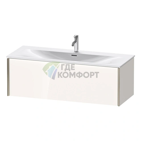 Тумба подвесная Duravit XViu белый глянцевый/champagne matt для раковины (XV40360B122) - фото 1