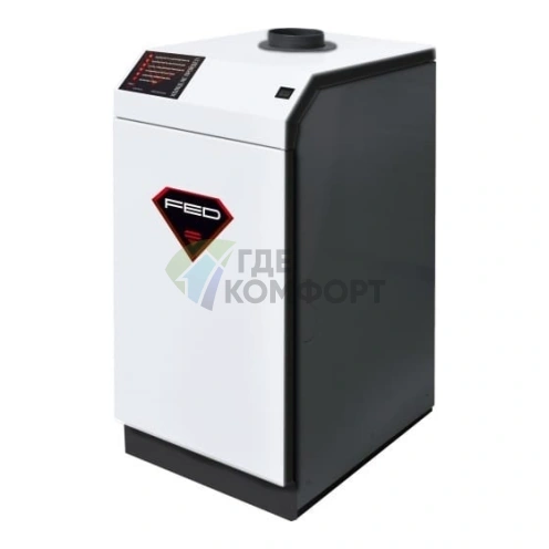 Напольный газовый котел Federica Bugatti FED КС-Г-12.5 (TGV-307) стальной т/о н - фото 3