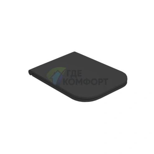 Сиденье для унитаза GLOBO Stone 52 см STS05/ST002 черный матовый с микролифтом (ST022.AR/cr) - фото 1