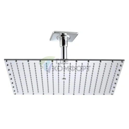 Верхний душ BOSSINI PARIS-RECTANGULAR 400x300 мм с потолочным кронштейном 150 мм, хром (H29607.030) - фото 1