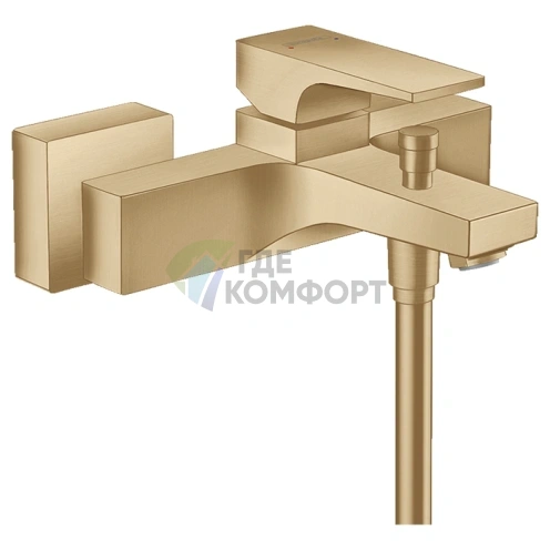 Смеситель для ванны Hansgrohe Metropol настенный, излив 180 мм, шлифованная бронза (32540140) - фото 1