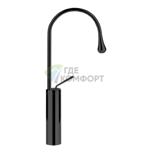 Смеситель для раковины Gessi Goccia высокий, черный (33809#299) - фото 1