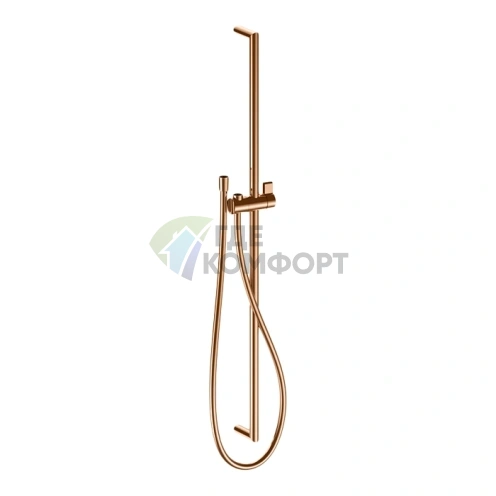 Душевая штанга Fantini Matt Copper PVD без лейки, со шлангом 150 см и креплением (86 P9 9247) - фото 1