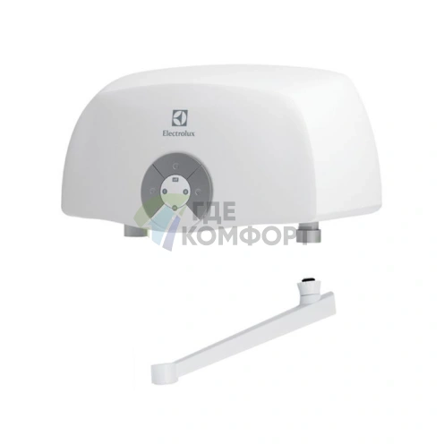 Водонагреватель проточный Electrolux SMARTFIX 2.0 T 5-5 кВт с краном - фото 1